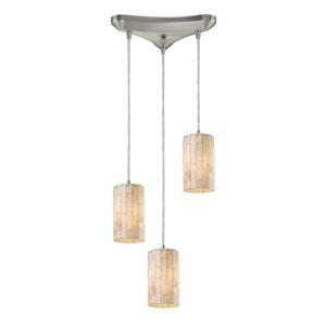 Coletta 3-Light Pendant in Satin Nickel