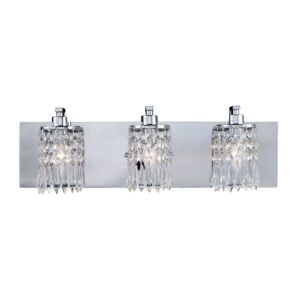 Optix 3-Light Bathroom Vanity Light in Polished Chrome