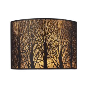 Woodland Sunrise 2-Light Wall Sconce in Aged Bronze