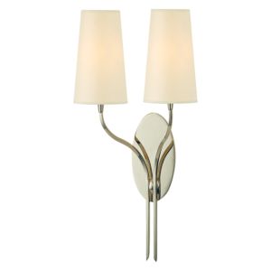 Rutland 2-Light Wall Sconce in Polished Nickel