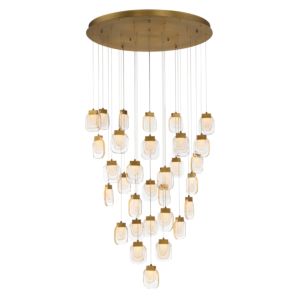 Eurofase Paget 31-Light Chandelier in Gold