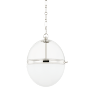 Donnell 1-Light Pendant in Polished Nickel
