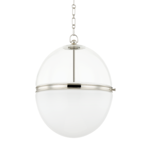 Donnell 1-Light Pendant in Polished Nickel