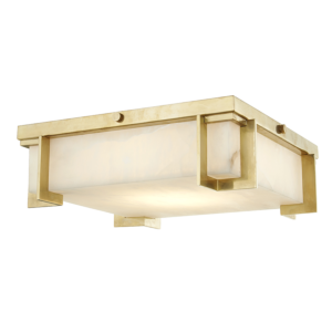  Delmar Ceiling Light in Aged Brass