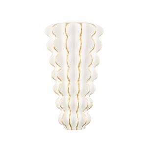 Esperanza 2-Light Wall Sconce in Ceramic Gloss White