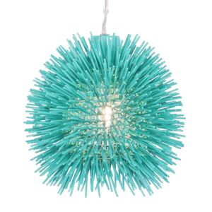 Urchin 1-Light Mini Pendant in Aqua Velvet