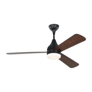 Streaming 52 Smart LED 1-Light 52" Ceiling Fan in Midnight Black