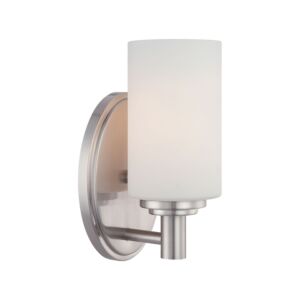 Pittman 1-Light Wall Sconce in Brushed Nickel