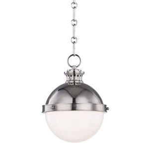  Latham Mini Pendant in Polished Nickel