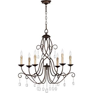 Cilia 6-Light Chandelier in Oiled Bronze