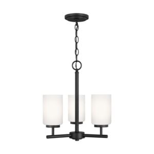 Oslo 3-Light Chandelier in Midnight Black