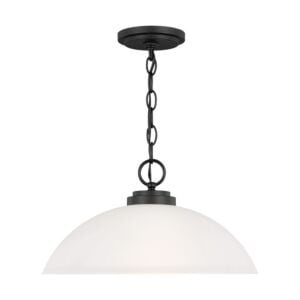 Oslo 1-Light Pendant in Midnight Black