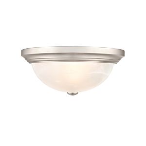 2-Light Ceiling Light in Satin Nickel