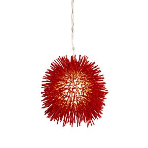 Urchin 1-Light Mini Pendant in Super Red