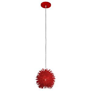 Urchin 1-Light Mini Pendant in Super Red