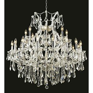 Maria Theresa 24-Light Chandelier in Chrome