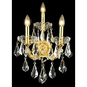 Maria Theresa 3-Light Wall Sconce in Gold