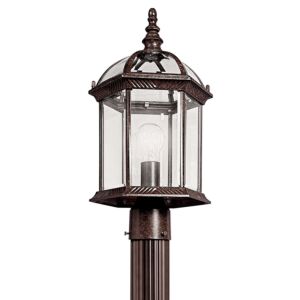 Barrie 1-Light LED Outdoor Post Mount in Tannery Bronze