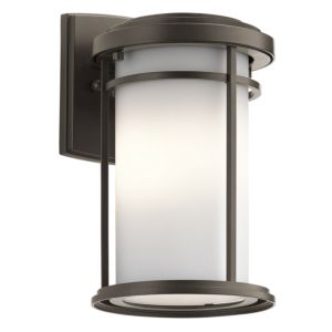 Kichler Toman LED Small Outdoor Wall Lantern in Olde Bronze