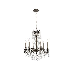 Rosalia 6-Light Chandelier in Pewter