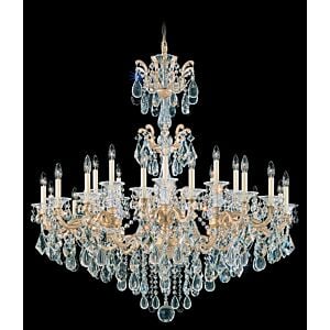 La Scala 24-Light Chandelier in Parchment Gold