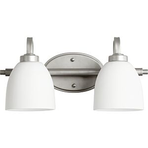 Reyes 2-Light Bathroom Vanity Light in Classic Nickel