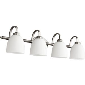 Reyes 4-Light Bathroom Vanity Light in Classic Nickel