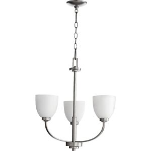 Reyes 3-Light Chandelier in Classic Nickel