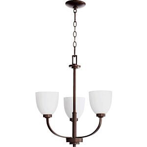 Reyes 3-Light Chandelier in Oiled Bronze