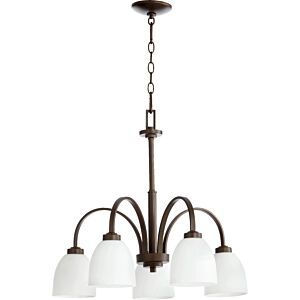 Reyes 5-Light Chandelier in Oiled Bronze