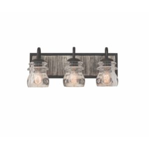  Bainbridge Bathroom Vanity Light in Black Iron