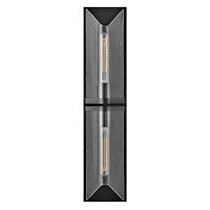 Hinkley Astoria 2-Light Bathroom Vanity Light In Black Oxide