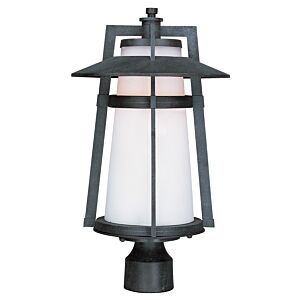 Calistoga 1-Light Outdoor Pole with Post Lantern in Adobe