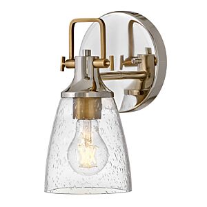 Easton 1-Light Bathroom Vanity Light in Polished Nickel