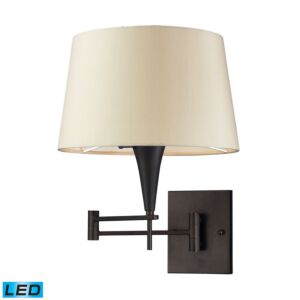 Swingarms 1-Light LED Wall Sconce in Aged Bronze