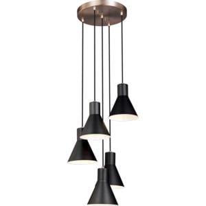 Generation Lighting Towner 5-Light 28 Pendant Light in Satin Brass