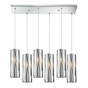 Chromia 6-Light Pendant in Polished Chrome