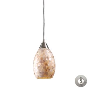 Capri 1-Light Mini Pendant in Satin Nickel