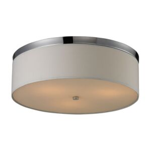 Flushmounts 3-Light Flush Mount in Polished Chrome