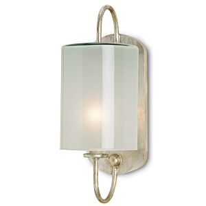 Glacier 1-Light Wall Sconce in Silver Leaf