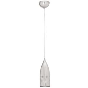 Tomahawk 1-Light LED Pendant in Brushed Steel