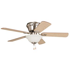 Craftmade 42" Wyman Flush Mount Ceiling Fan in Brushed Polished Nickel