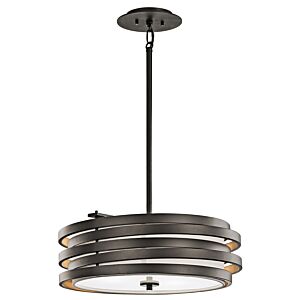 Roswell 3-Light Pendant in Olde Bronze