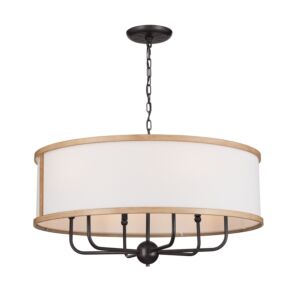 Heddle 6-Light Chandelier in Anvil Iron