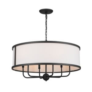 Heddle 6-Light Chandelier in Textured Black