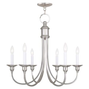 Cranford 6-Light Chandelier in Polished Nickel