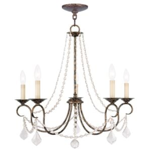 Pennington 5-Light Chandelier in Hand Applied Venetian Golden Bronze