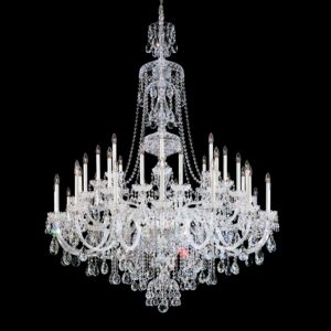 Sterling 40-Light 4Chandelier in Silver