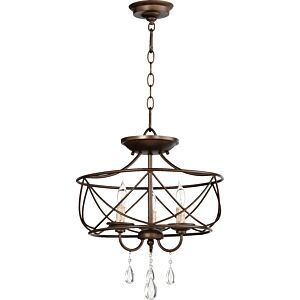 Cilia 3-Light Dual Mount in Oiled Bronze