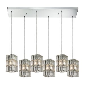 Cynthia 6-Light Pendant in Polished Chrome